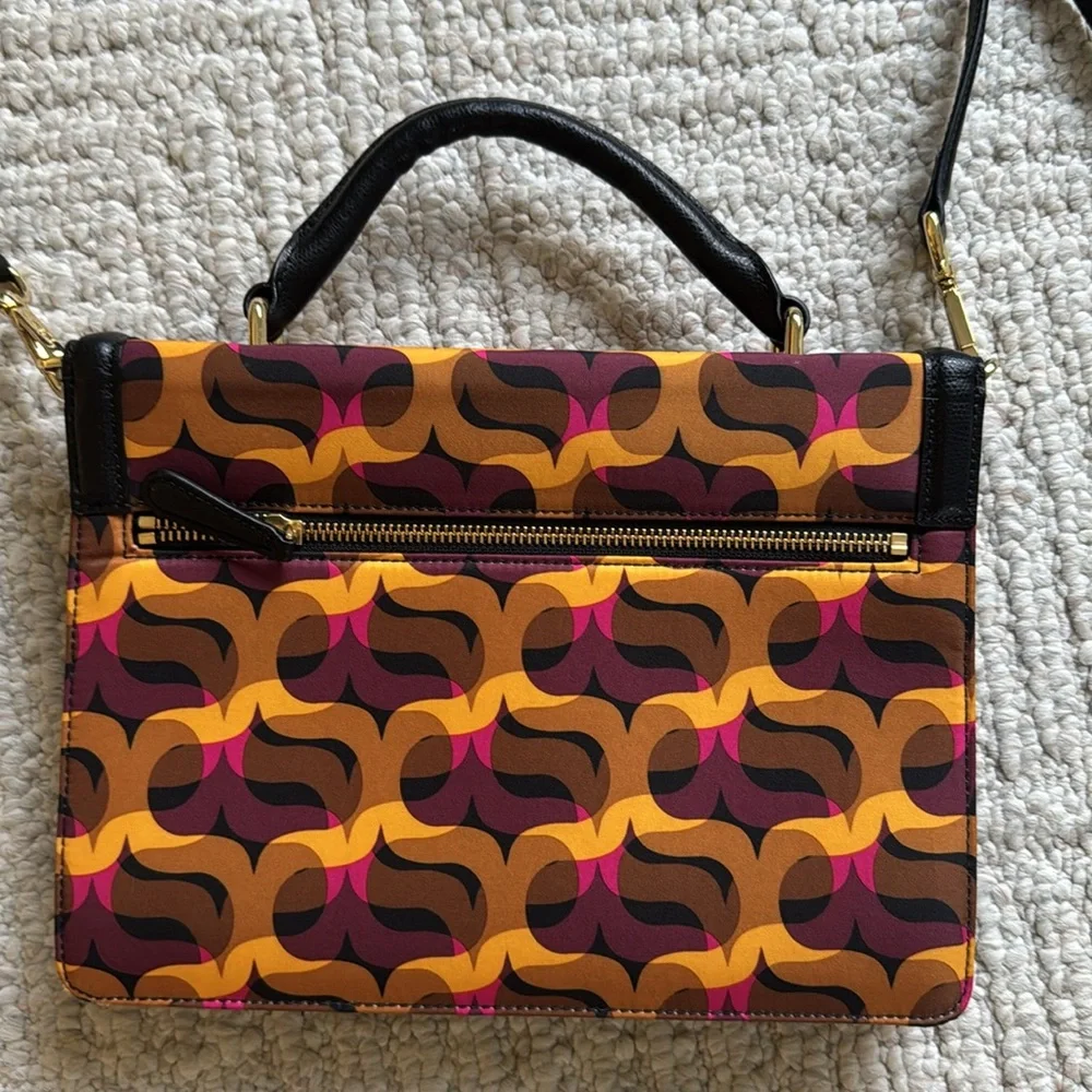 Vera Bradley Lydia structured mod print‎ satchel crossbody mini briefcase NWOT